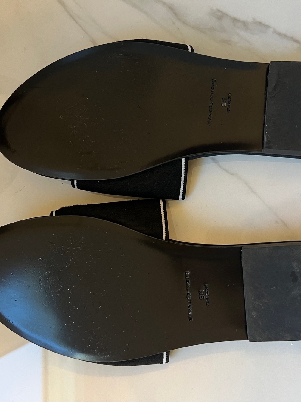 Alexander Wang Black Logo-Trim Slide Sandals - Picture 3 of 3